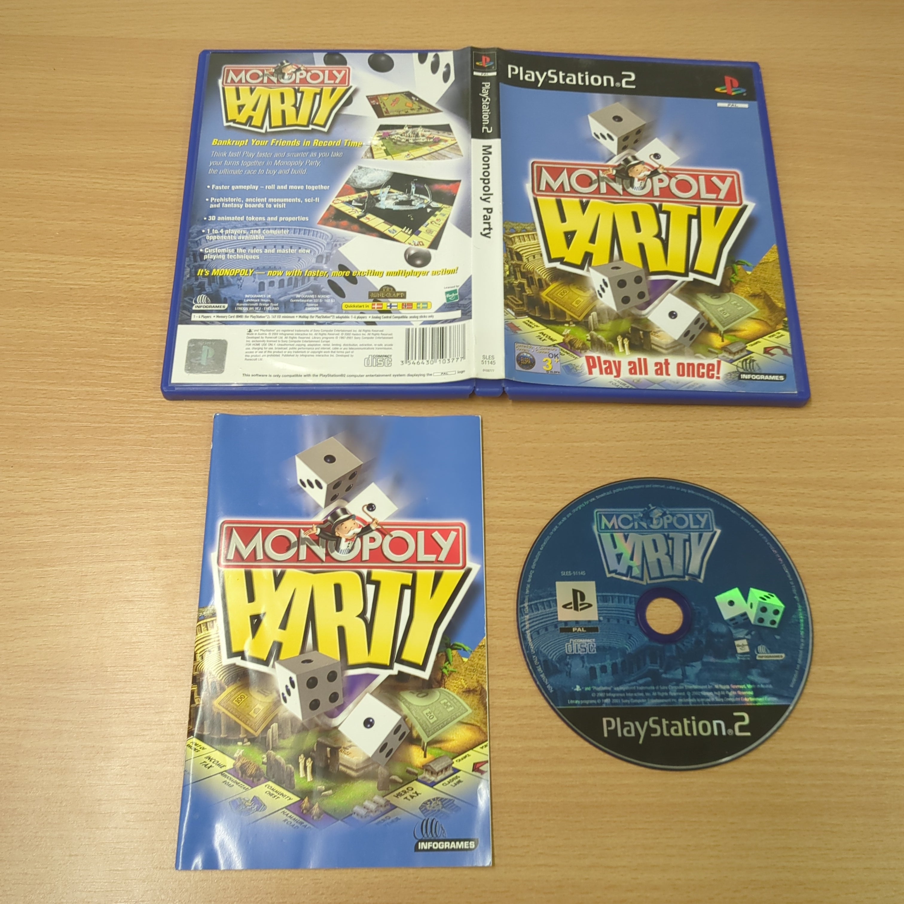 Monopoly Party Sony PS2 game Monopoly Party Sony PS2 game